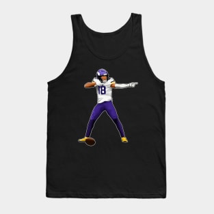 Justin Jefferson #18 In Action Tank Top